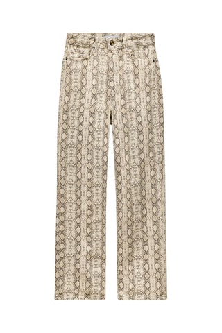 Jean straight taille haute - Ecru