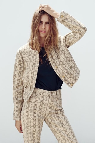 Veste en jean - Ecru