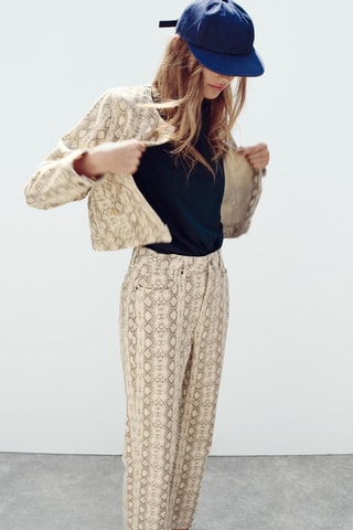 Veste en jean - Ecru
