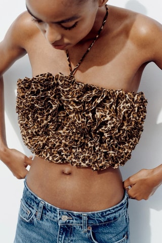 Crop top - Marron