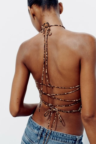 Crop top - Marron