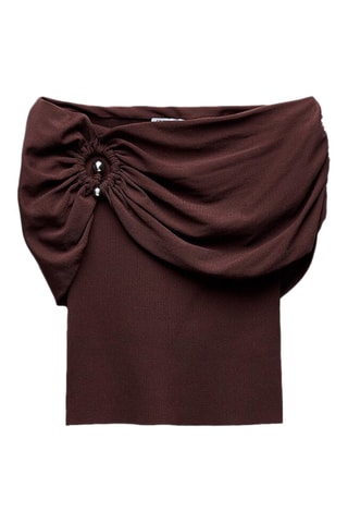 Crop top - Marron