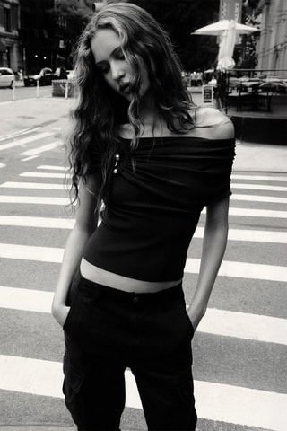 Crop top - Marron
