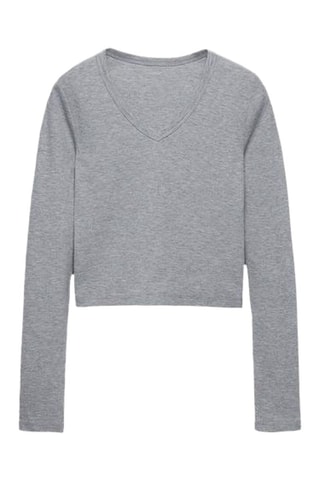 Top - Gris chiné