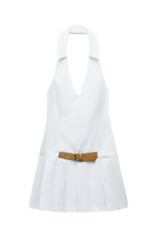 Robe plissée - Blanc