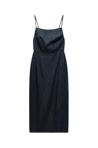 Robe midi en jean - Bleu pétrole