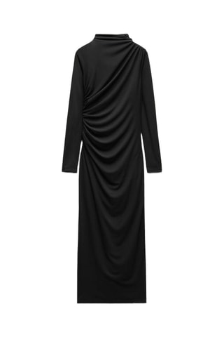 Robe drapée - Noir