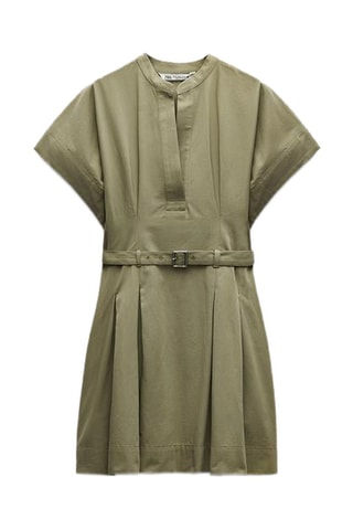Robe plissée - Kaki