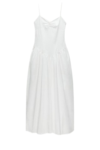 Robe midi - Blanc