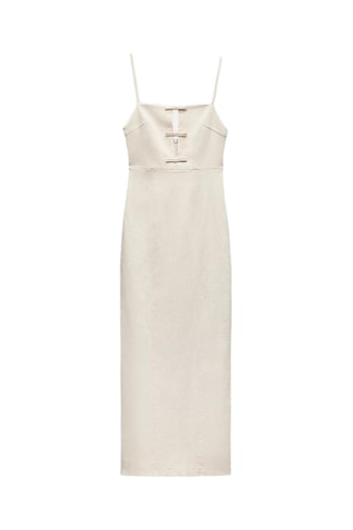 Robe midi - Beige
