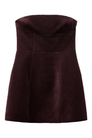 Robe bustier - Bordeaux
