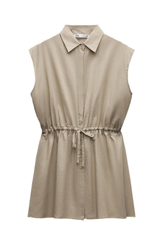 Robes chemise - Beige