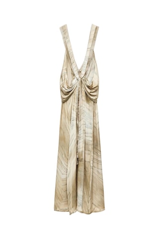 Robe longue tie and dye - Beige