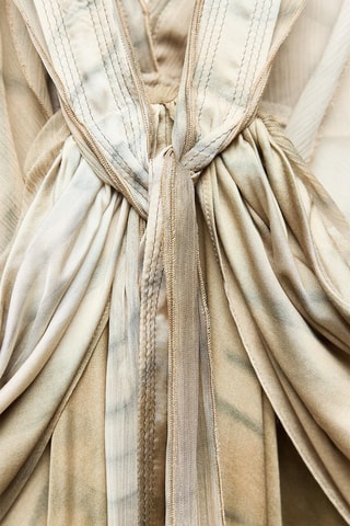 Robe longue tie and dye - Beige
