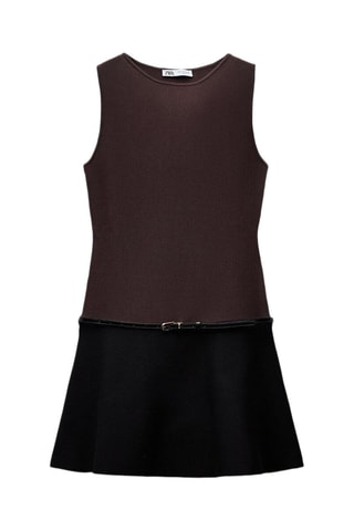 Robe patineuse - Marron foncé