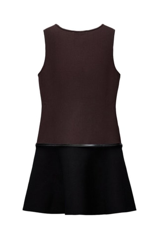 Robe patineuse - Marron foncé