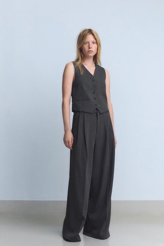 Gilet de costume en laine - Anthracite