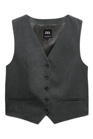 Gilet de costume en laine - Anthracite