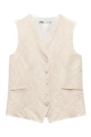 Gilet de costume - Ecru