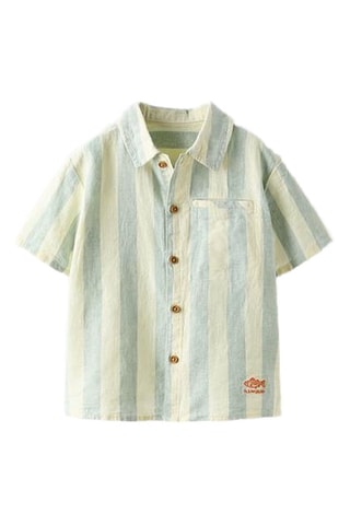 Chemise en lin - Vert