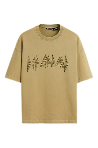 T-shirt Def Leppard - Beige