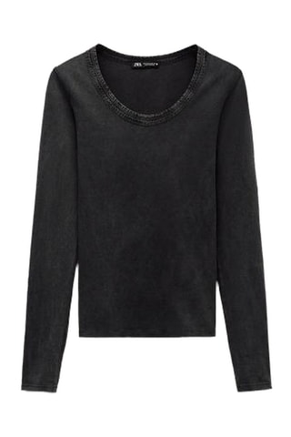 T-shirt - Noir chiné