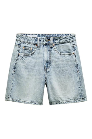 Short regular en jean - Bleu