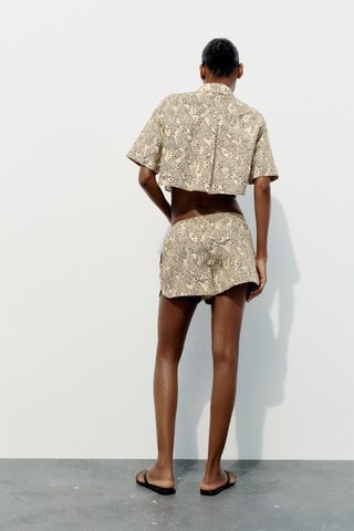 Short - Beige et noir