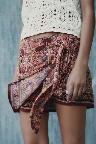 Jupe-short - Bordeaux