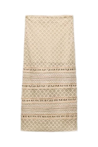 Jupe midi - Beige