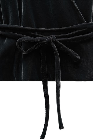 Kimono en velours - Noir
