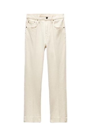 Pantalon bootcut 7/8 - Ecru