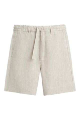 Short en lin - Ivoire