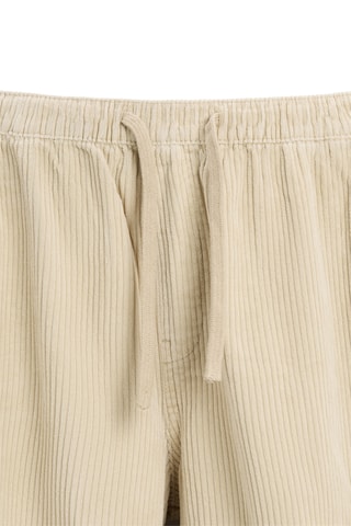 Pantalon cargo en velours - Ecru