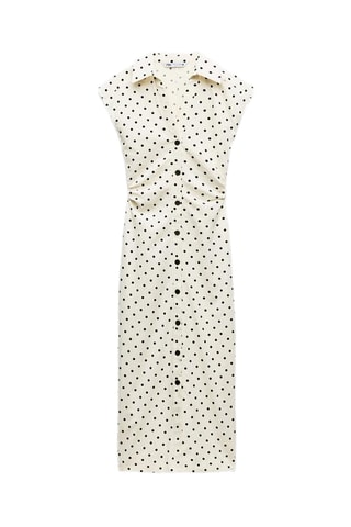 Robe chemise en lin - Ecru