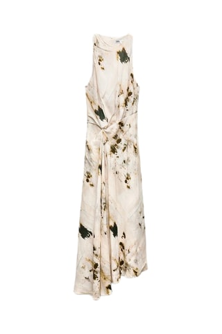 Robe drapée - Beige