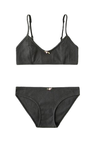 Brassière et culotte - Vert foncé