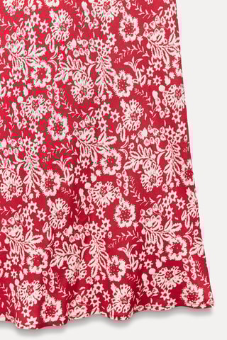 Robe midi - Rouge framboise