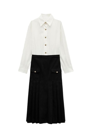 Robe trompe-l’œil - Noir et blanc