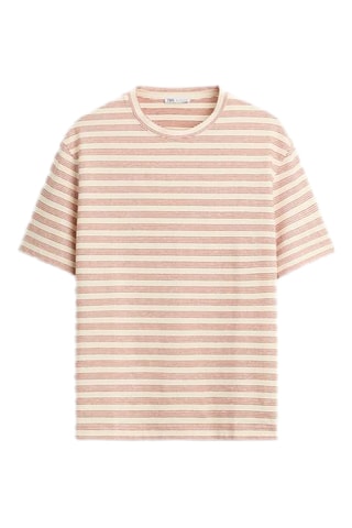 T-shirt - Rose et blanc