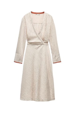 Robe portefeuille - Ecru