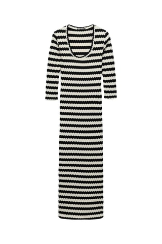 Robe pull - Noir et blanc