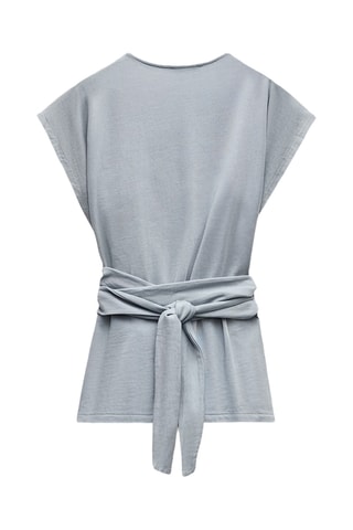 Blouse portefeuille - Gris