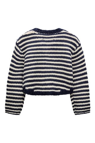 Gilet - Ecru et bleu marine