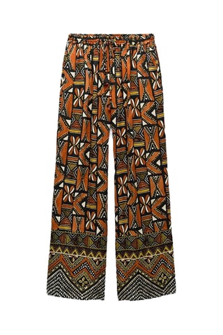 Pantalon wide legs - Marron