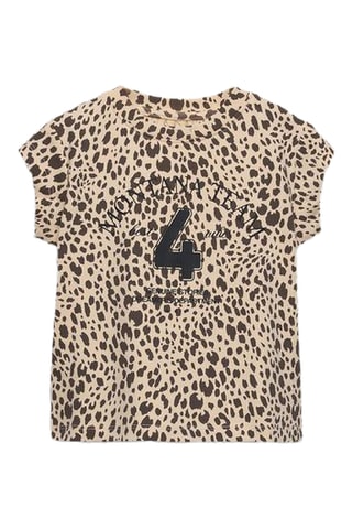 T-shirt - Marron et beige