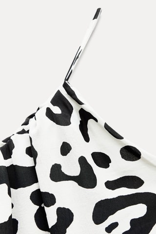 Top asymétrique - Noir et blanc