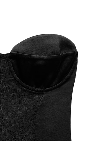 Body bustier en dentelle - Noir