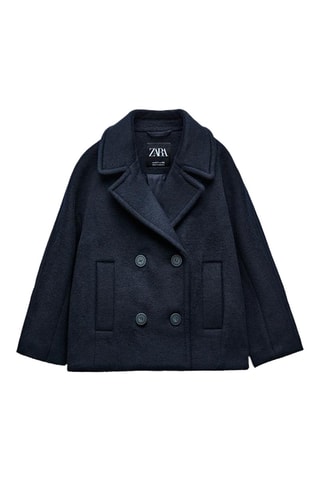 Manteau en laine - Bleu foncé