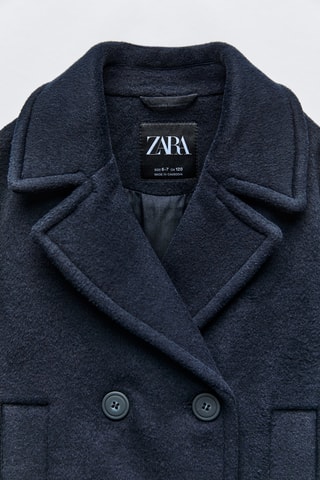 Manteau en laine - Bleu foncé